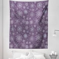 thumbnail image 1 of Eggplant Tapestry, Christmas Inspired Flowers Snowflakes and Swirls in a Violet Delicate Environment, Fabric Wall Hanging Decor for Bedroom Living Room Dorm, 5 Sizes, Violet, by Ambesonne, 1 of 1
