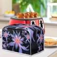 thumbnail image 4 of Toaster Cover Fits for Most Standard 4 Slice Toasters Appliance Dust Cover Appliance Covers Kitchen Decoration Oven Cover Toaster Cover for Home, Blossom, 4 of 7