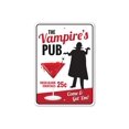 thumbnail image 2 of Vampires Pub Novelty Sign, Metal Wall Decor - 10x14 inches, 2 of 4