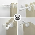 thumbnail image 6 of OLIYNEDY White Curtain Rods for Windows 28 to 144", 5/8 Inch Adjustable Single Curtain Rod for Bedroom Windows Drapery Rods With Brackets, 6 of 7