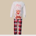 thumbnail image 1 of Disfraz Premium Pantalones de manga larga para la familia, traje informal a cuadros con estampado de alce (niño blanco 8-9T) Kuymtek Blanco 8-9 años para Unisex, 1 of 5