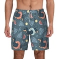thumbnail image 3 of Uemuo Dachshund Dog Puppy Pattern Mens Swim Trunks Quick Dry Board Shorts with Mesh Lining, Stretch Beach Shorts Quick Dry No-Chafing Board Shorts-Large, 3 of 9