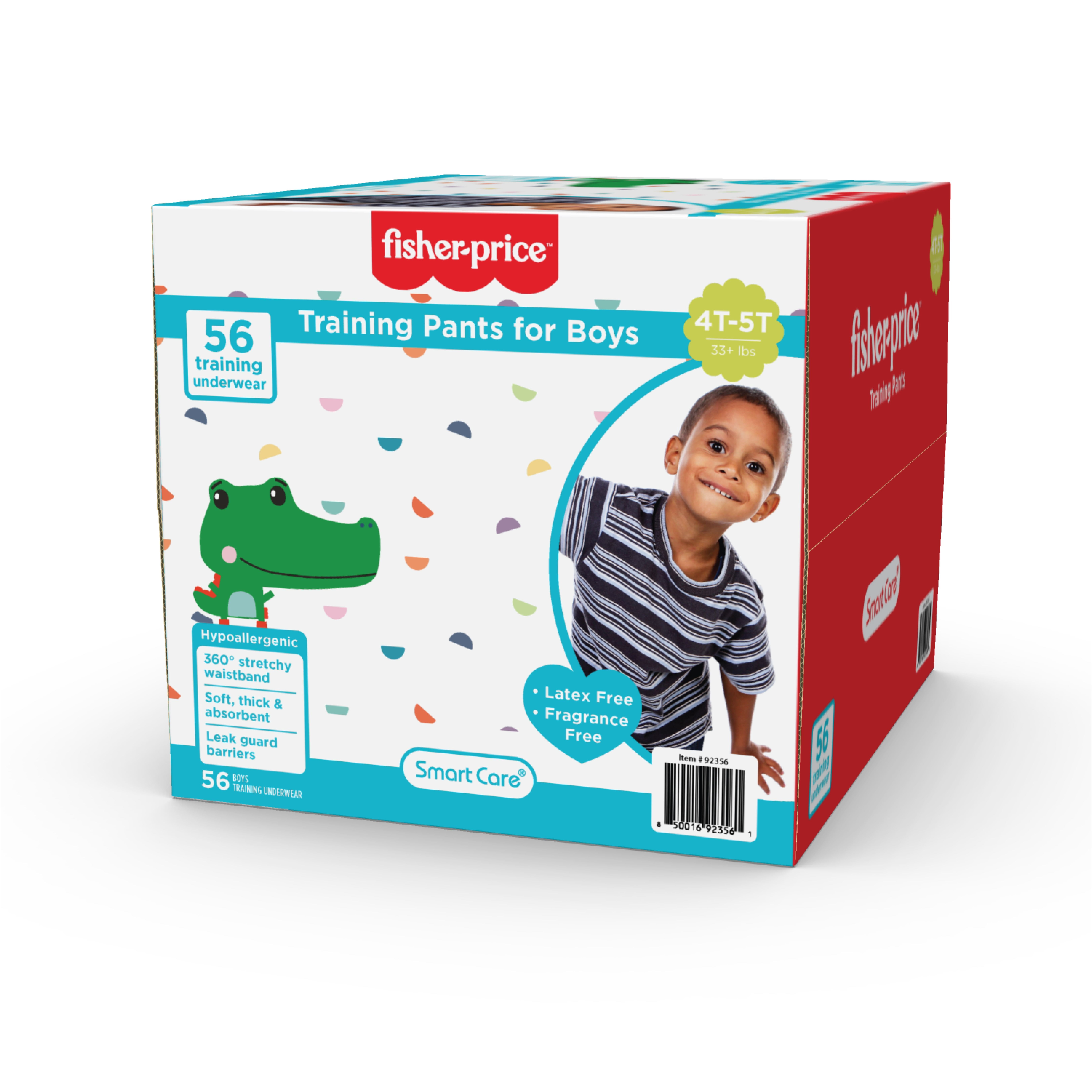 Fisher-Price Boys Pull-up Potty Training Pants for Toddlers, 4T-5T, 56 Count