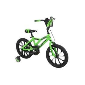 Huffy 18" Mod X Kids' Bike, Black/Green - 21900