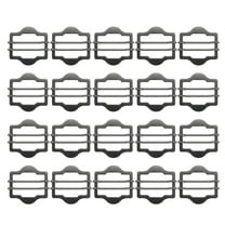 Uxcell 1.2 Inch Vest Buckles, 20 Pcs Metal Slide Adjuster Clasp for Suit Belt Bags Cloth, Black