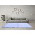 thumbnail image 3 of Ahgly Company Machine Washable Indoor Square Solid Blue Modern Area Rugs, 7' Square, 3 of 4