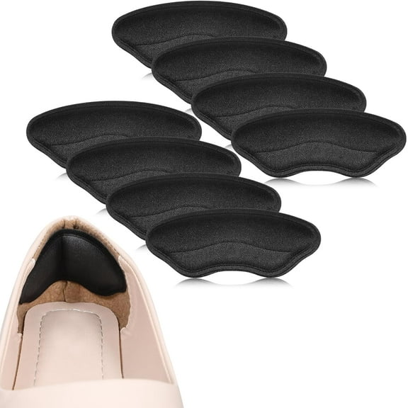 Foam Heel Pads for Shoe That are Too Big, 4 Pairs Heel Grips for Womens Shoes, Heel Pads for Shoes Women, Shoe Inserts, Heel Grips, Heel Liners for Women Shoes, Shoe Filler for Too Big Shoes Men