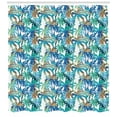 thumbnail image 3 of Ambesonne Palm Leaf Shower Curtain, Abstract Nature Dream, 69"Wx75"L, Blue Mint Green Orange, 3 of 3