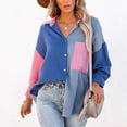thumbnail image 3 of Camisa ligera para mujer, blusa de mujer de color a juego, blusa de moda, camisa de mujer de moda, apariencia llamativa, 3 of 6
