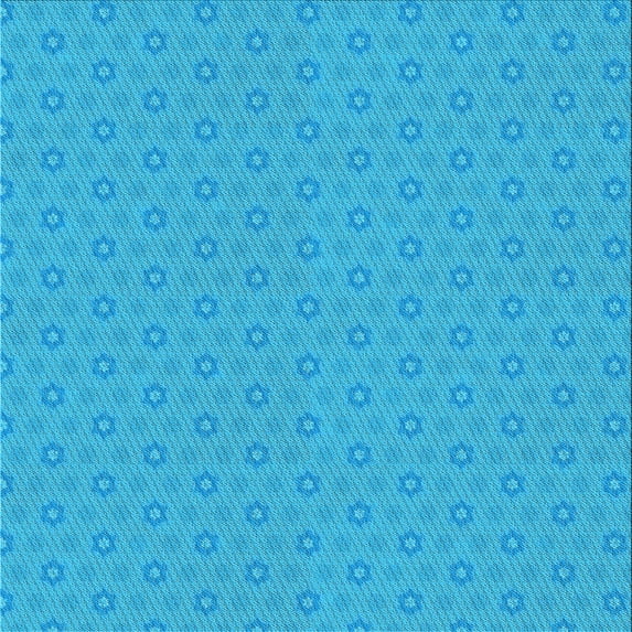 Ahgly Company Indoor Square Patterned Deep Sky Blue Area Rugs, 7' Square