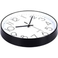 thumbnail image 4 of Reloj de pared moderno de 30 cm, de cuarzo, silencioso, funciona con pilas, redondo, decorativo, para oficina, aula, escuela, 4 of 5