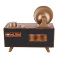 thumbnail image 4 of WISENOVO AS50 Enceinte Portable Sans Fil Rétro en Bois Double Enceinte Bluetooth, 4 of 8