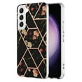 thumbnail image 1 of Samsung Galaxy S22 Plus Case Diamond Platinum Collection Hybrid Bumper Protective Phone Case, Soft, Sleek Protection, Slim Design, Matte Finish - Black, 1 of 5