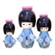 thumbnail image 1 of 3 Uds Muñeca Japonesa Creativa Regalo Coleccionable Muñecas Decoración Hecha a Mano Adornos para Decoración Adornos Navidad Regalos de Mesa Azul SM SunniMix muñecas japonesas, 1 of 8