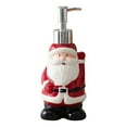 thumbnail image 2 of Yaouit Christmas Soap Dispenser Bathroom, 3D Jolly Santa Claus Design, Refillable Liquid Hand Soap Bottle with Pump, Christmas Winter Bathroom or Kitchen Accessory, 2 of 7