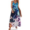 thumbnail image 2 of Disco Ball - Mirrorball Colorful Sleeveless Dress Dresses prom clothes, 2 of 5