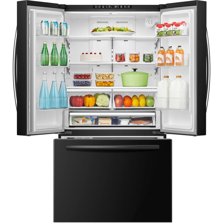 MORA 26 cu ft French Door Refrigerator, Black - Walmart.com