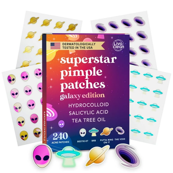 Parches para espinillas LiveClean Superstar 240CT Galaxy Edition