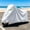 White#2, variant on Motorcycle Cover Rainproof Sun Protection with Reflective Strips All Season Waterproof Heavy Duty Outdoor Storage - UV Shield for Cruisers Sportbikes Scooters Dirt Bikes