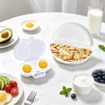 thumbnail image 2 of SHJHENG Microwave Egg Poacher with Lid - Plastic Double Egg Cooker for Breakfast, Quick Egg Maker for Home Kitchen, Microwave Safe Egg Steamer Tool (Multiple Styles Available), 2 of 7