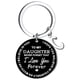 thumbnail image 1 of Llaveros para mujer, llavero de billetera, llavero de auto, lindo llavero DIY para mi hija, llavero de acero inoxidable negro con apellido de 26 letras, 2,5 cm, decoraciones de moda, 1 of 3