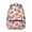 Football Bow Pink, variant on Football Icon Green Pattern Backpack for School, Cute School Bag with Adjustable Shoulder Straps and Padded Back, 15.3"x11"x7.1"