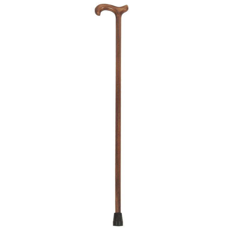 PCP Wood Cane with Derby Handle, Ramin Wood, Large Grip 