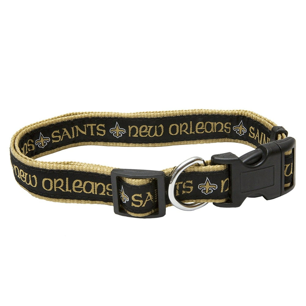 Pets First NFL New Orleans Saints Dog Collar HeavyDuty, Durable