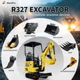 thumbnail image 3 of Machpro D722 Kubota Diesel Mini Excavator Side Swing with Hydraulic Breaker and Mechanical Quick Coupler, 3 of 13