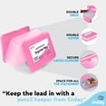 thumbnail image 4 of Enday Pencil Box Blue, Large Capacity Plastic Double Deck Box with 12 Compartments, Plastic Pencil Box with Snap-Tight Lid, Hard Pencil Case Storage Organizer Pencil Boxes, 4 of 7