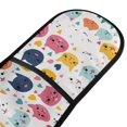 thumbnail image 2 of Dailycode Double Sided Oven Mitt with Loop Heat Resistant Kitchen Long Potholders 7" x 35" Cat Face with Heart, 2 of 6
