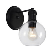 CHLOE Lighting OXA Transitional 1 Light Matt Black Indoor Wall Sconce 6" Wide