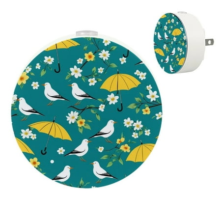 

YZUOUZY Lamp for Bedroom Night Lights Small Bedside Lamps Set of 2 Cranes Branches Plum Blossoms Birds