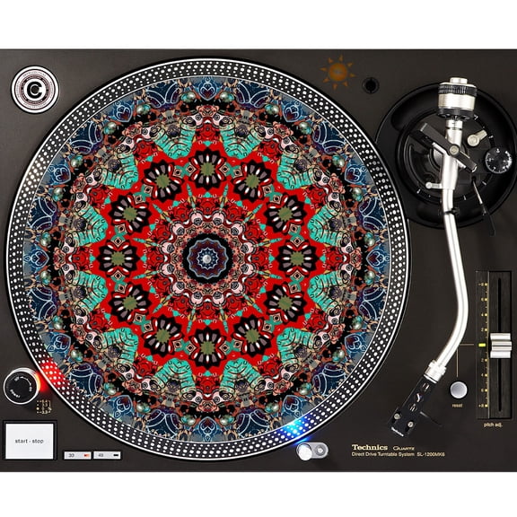 KuzmarK™ 12" DJ Turntable Slipmat - Aztec Anime