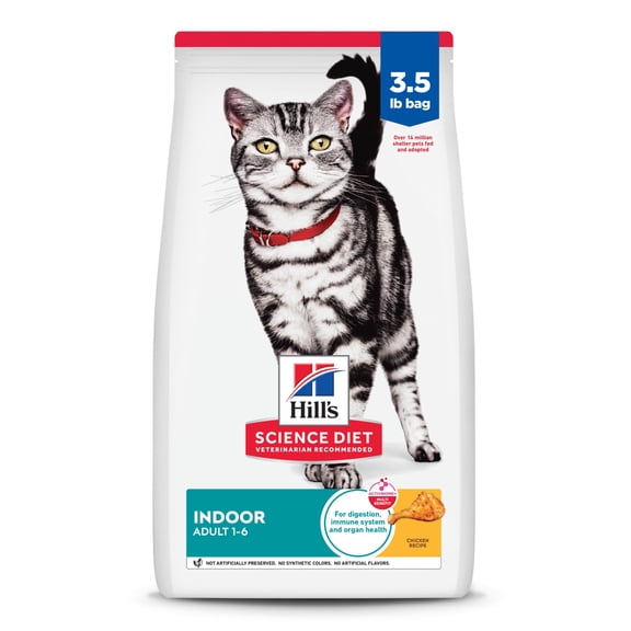 Hill's Science Diet Adult Indoor Chicken Recipe Dry Cat Food, 15.5 lb bag
