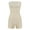 Beige, variant on MANIFIQUE 3 Packs Strapless Shortie Bodysuit for Women Tummy Control Shapewear Seamless Body Shaper with Removable Straps