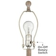 thumbnail image 6 of Regency Hill Patsy 26 1/2" Tall Candlestick Traditional Table Lamps Set of 2 WiFi Smart Socket White-Washed Wood Finish Living Room, 6 of 10