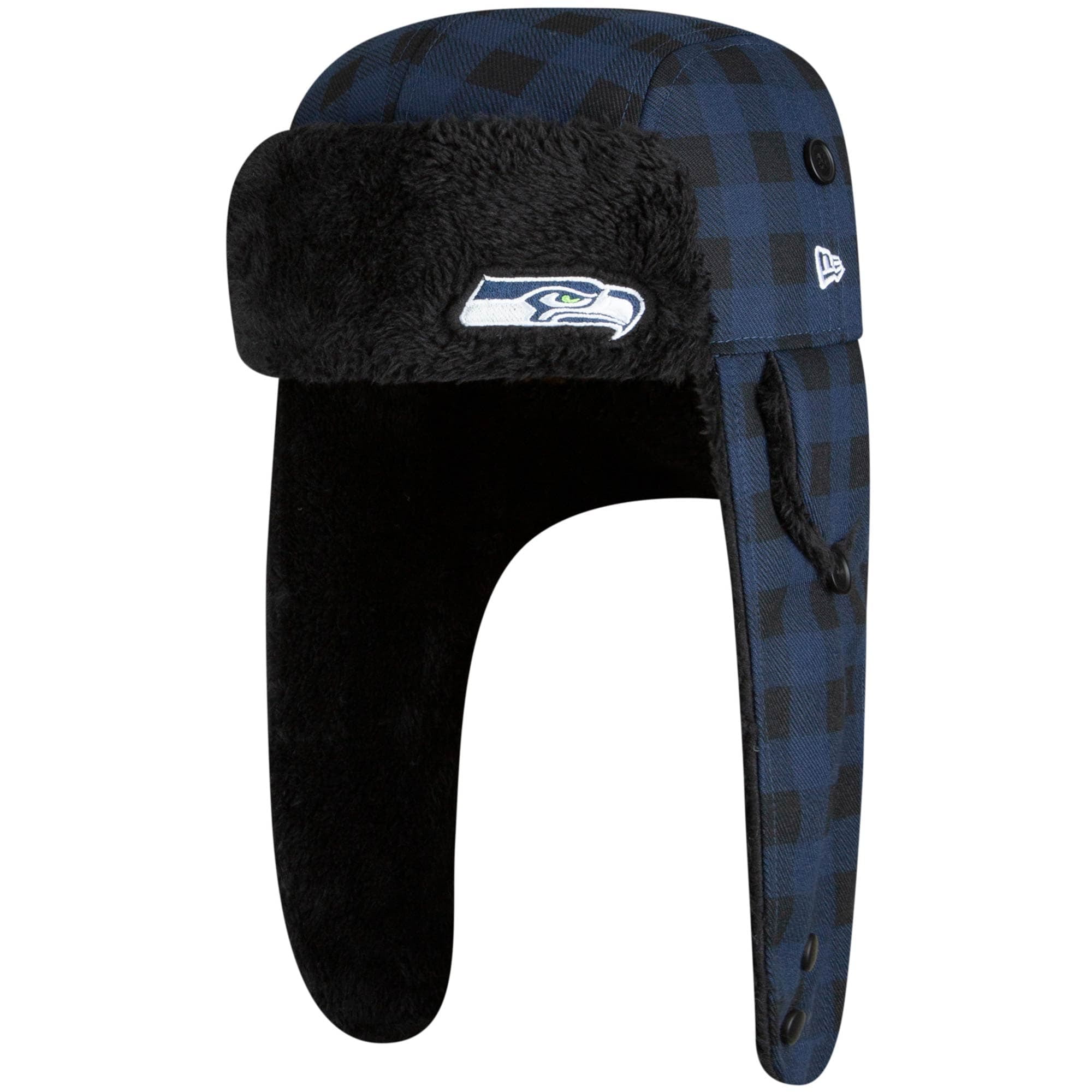 Era Buffalo Plaid Trapper Knit Hat 