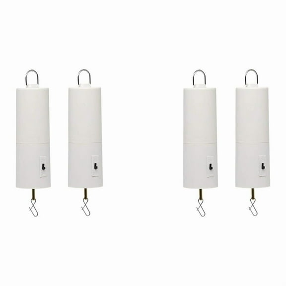 Wind Spinner Motor Battery Operated for Hanging Display Yard White Wind Spinners Outdoor Sculptures 4 Pack,4 x Wind Spinner Motor(You need to prepare D battery yourself),White