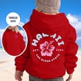 thumbnail image 2 of PMVFHDE Chandail à Capuche Graphique pour Fille, Manches Longues, Doux, Imprimé, Chandail à Capuche, Vêtements Décontractés Printemps Automne, Rouge, 4-5 Ans, 2 of 6