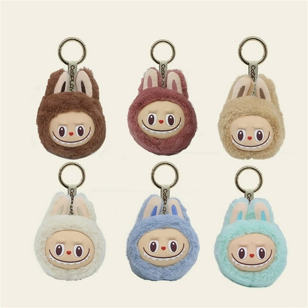 Pop Mart Labubu Nuevo pendiente de muñeca de peluche de macarrón de monstruo de Labubu de Pop Mart