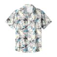 thumbnail image 6 of HAJWOH 2026 Hawaiian Shirt for Men Casual Button Down Short Sleeve Summer Beach Shirts Loose Fit Floral Print Tropical Tops, 6 of 7