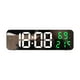 thumbnail image 2 of Reloj digital grande LED de pared, temperatura y fecha en pantalla, reloj despertador con espejo de pared montado, decoración del hogar, 2 of 9