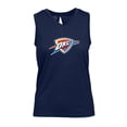 thumbnail image 2 of Women's Levelwear Navy Oklahoma City Thunder Paisley Core V-Neck Tank Top, 2 of 3