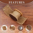 thumbnail image 3 of Premium Leather Watch Storage Case – Compact & Travel-Friendly Protective Pouch for Mechanical Watches, Dark Brown, 3 of 6