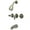 Brushed Nickel, variant on Kingston Brass KB235LL Wall Mount Tub and Shower Faucet, Oil Rubbed Bronze