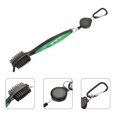 thumbnail image 5 of Uxcell Double Sided Retractable Dust Groove Cleaner with Divot Tool Golf Club Brush Green, 5 of 6