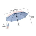 thumbnail image 5 of HBBKVI 38" Rain Umbrella, 8 Ribs Folding Mini Umbrella for Kids Adults, Portable Windproof Travel Umbrella, Parasol, Pink & Blue, 5 of 6