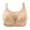 Beige, variant on Full-Coverage Bra Women Back-Smoothing Bra Feature V-Neck Strapless Bra Style W-1133 Hook and Eye Closure Plus Size Bras Black XXL