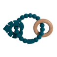 thumbnail image 5 of 3-in-1 BPA-Free Silicone Teether: Leaves Design, Wood Ring, Infant Teething Toys - Food Grade Nursing Teether, 5 of 5